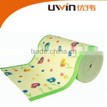 eco friendly printed mesh foam anti-slip pvc floor mat cover