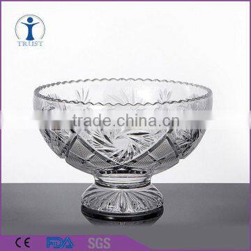 Set of 4 Clear Glass Salad Berry Fruit Bowls/cut Salad Bowl photo-3
