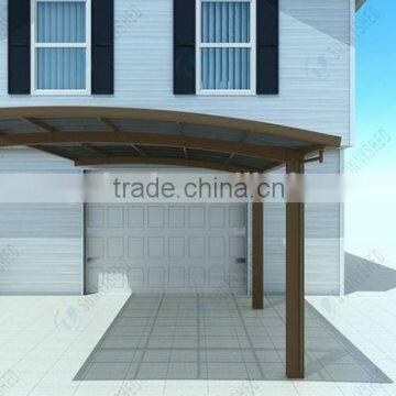 better than canvas DIY single carport awning aluminum polycarbonate