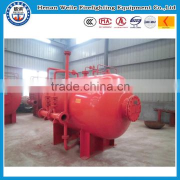 Fixed foam fire extinguishing system,fire foam bladder tank