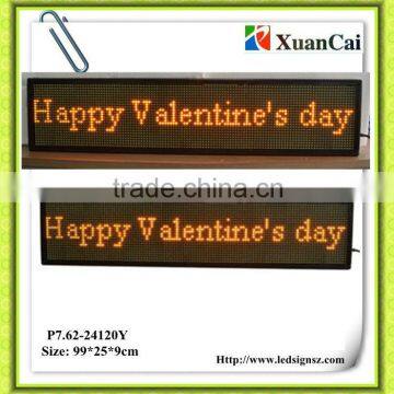 Tree line message P7.62-24*120Y LED sign boards