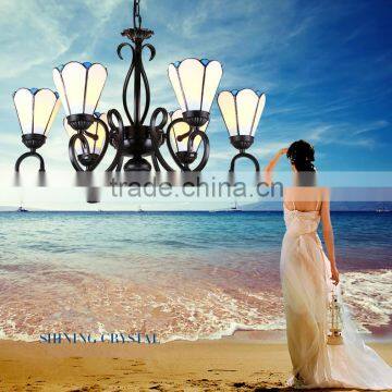 European MED Style Black Iron Chandelier Light photo-4