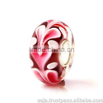 Wholesale 925 Silver murano glass beads LZHNGB145