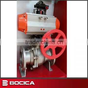 DIN floating Ball Valve with flanged end