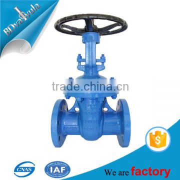 DIN cast iron gate valve handwheel manual gate valve DN100