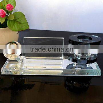 Exquisite customized made crystal corporate gift for office use set