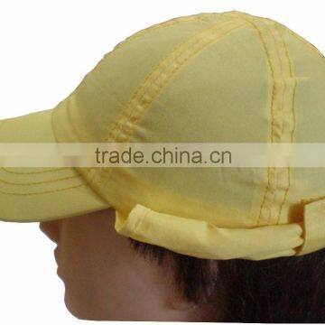 100% Cotton Baby Baseball Cap With Neck Cover