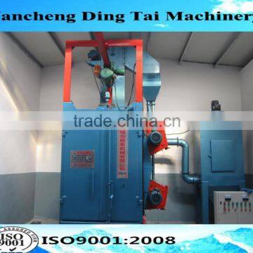 Industry used hanger type shot polishing machine/shot blast equipment for workpieces rust removal