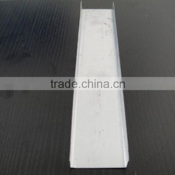 Galvanized steel drywall partition studs and tracks for drywall partition