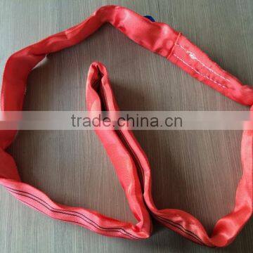 12T high tensile nylon round sling for lifting oil can and wooden crate