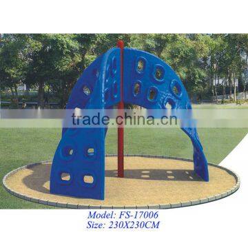 Simple plastic or marmoreal backyard climbing structures