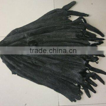 Factory Direct Selling Genuine Black Raw Mink Fur Skin For Vest And Coat