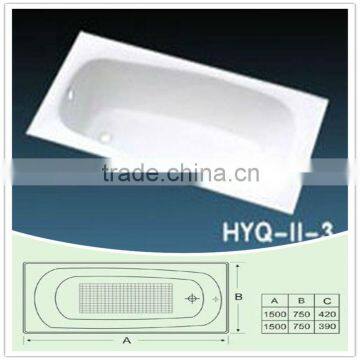 manufacturer sell durable cast iron bath 1500mm 1600mm 1700mm 1800mm