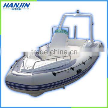 PVC material Inflatable Fiberglass Fishing Small Yacht Boat