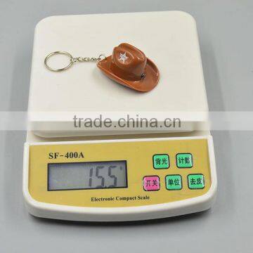 Promotional Gifts 3D Cowboy Hat LED Key Ring photo-3