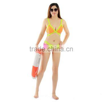 2016sexy bikini Comfortable Triangle Printed Girl's colorful bikinis and Lady's hot triangle bikini swimsuit/swimwear