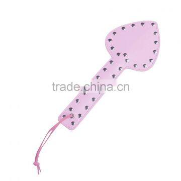 New Love Pattern Leather Slave Paddle BONDAGE Span, Sex Toy for Man Www Sexy Com Adults Toys of Sex Whips photo-2