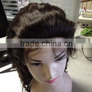 Wholesale Fashion Premium Quality Full Hand Tied Virgin Brazilian Human Hair Wig Full Lace Brazilian Hair Wig photo-6