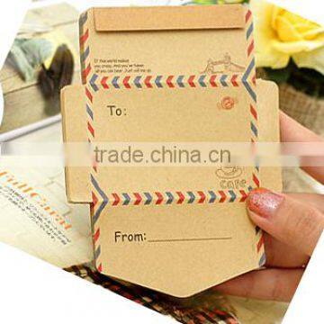 2014 hot new customized mini kraft paper envelopes made in china