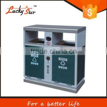 large size folding outdoor mobile plastic street garbage bins