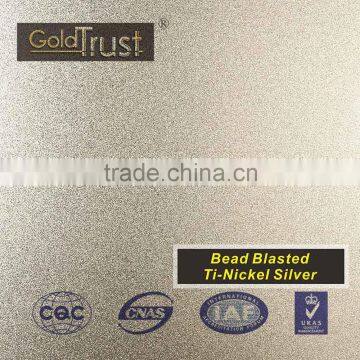 supply bead blasted ti- champagne finish stainless steel sheets for elevator building decoration and wall panels