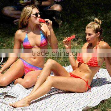 Fashion Swimsuit Material Yarn ; Women Sexy Swimsuit Cloth Yarn ; High Stretch Polyester 150D Add Net Yarn photo-2