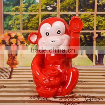 Lovely Monkey Shape Wine Bottle Made of Ceramic