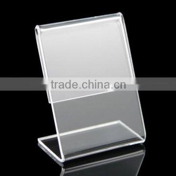 acrylic table display, menu/pricelist holder