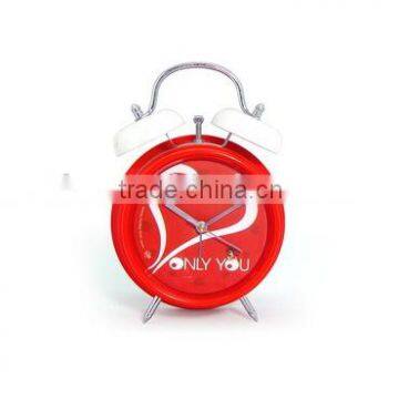 twin bell clock/dual bell clock /double bell clock /bell alarm clock/ table alarm clock/bell quartz clock