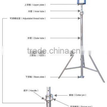 building scaffolding adjustable jack post shoring props