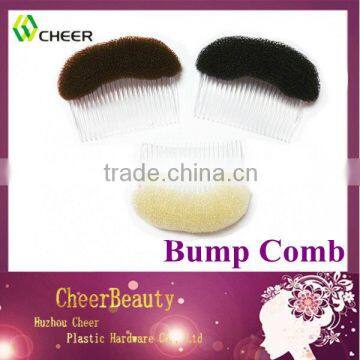 wholesale hair donut with comb hook and loop bumpit