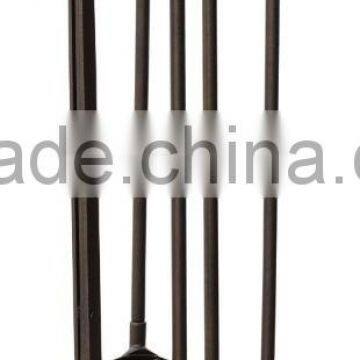 5-Piece Unique Fireplace Companion Set with Cylinder Handles