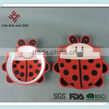 Coccinella septempunctata shape melamine children dinner set