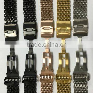304 316 Stainless Steel PVD Butterfly Clasp Watch Band