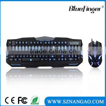 Shenzhen Factory High quality USB wired gaming pc keyboard and mouse