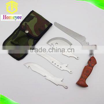 Hiking Camping Fishing Hunting Bag 4pcs outdoor pocket multi tools knife