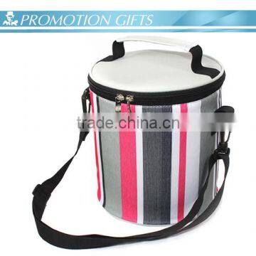 2015 New Style Barrel Shape Insulated Mens Lunch Cooler Bag With Durable Hard Liner photo-5