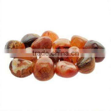 Fashion Red Indian Carnelian Tumble Stone ,natural Gemstone Beads for Jewelry Making photo-3