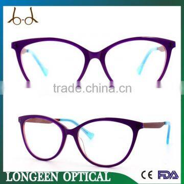 G3671-LQ0026 Demo Lens Cat Eye Glasses/eyewear/frames acetate