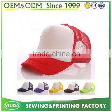 China cap factory cheap price custom logo 5 panel snapback trucker cap mesh cap