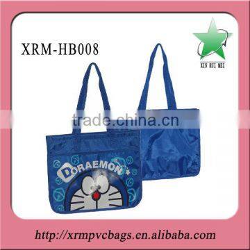 Blue waterproof nylon tote bag wholesale