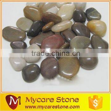 Wholesale cheap Chinese multicolored river stone