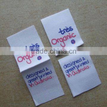 private customized cotton printed sew on labels