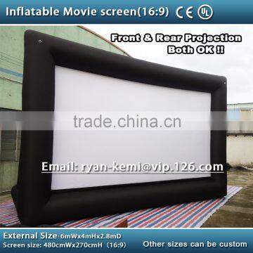 6x4m 16:9 Inflatable Movie Screen Inflatable Rear Projection Movie Screen Inflatable Film Screen photo-2