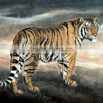 Roars pattern cloth painting