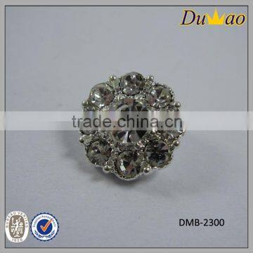Retro Style Metal Button Rhinestone Shirt Button photo-3