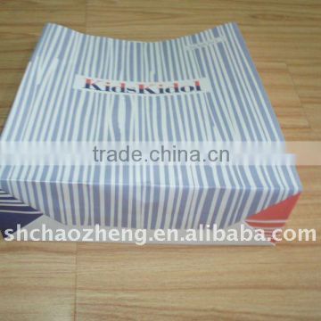 Elegant cute striped paper bag