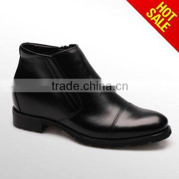 Italian design black Men boots with no lace