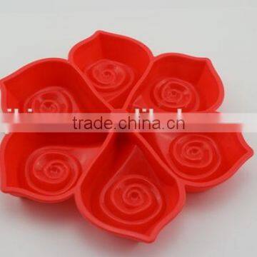 Silicone Microwave Applicable Flower Shape Pastry Cake Baking Pan photo-2
