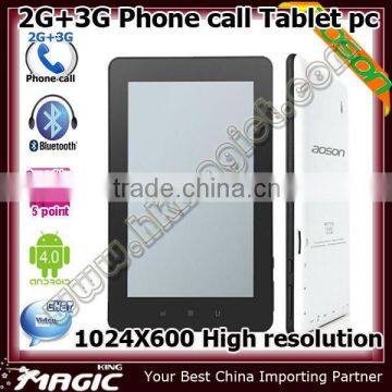 Beautiful android 4.0 2G & 3G tablet phone